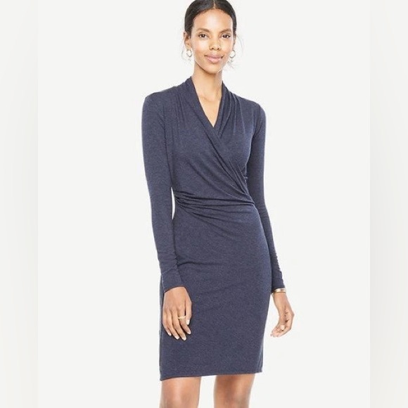 Ann Taylor | Dresses | Ann Taylor Wrap Knit Dress In Atlantic Navy Size 2 | Poshmark Ann Taylor | Dresses | Ann Taylor Wrap Knit Dress In Atlantic Navy Size 2 | Poshmark